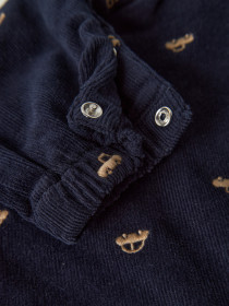 NAME IT Overall Fløjls Ron Navy Blazer